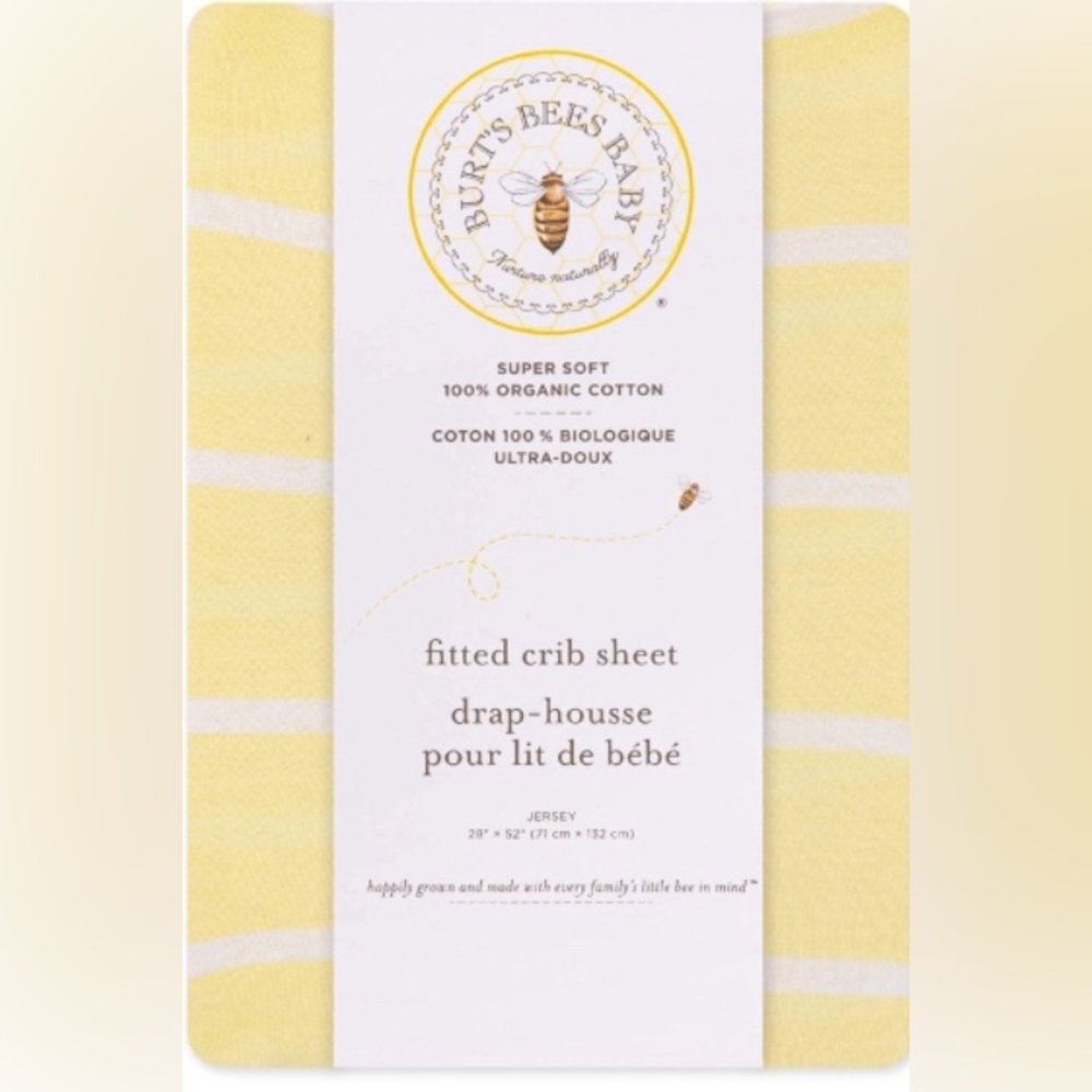 Burt’s Bees fitted crib sheets